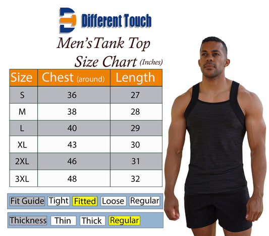 Square Cut G-unit Style Tank Top | Athletic Dry Fit Black/Brown/Olive | Men's (3 Pack)