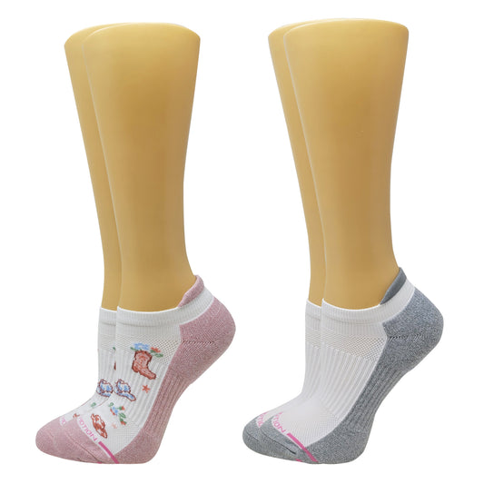 Ankle Compression Socks | Cowgirl| Dr. Motion (2 Pack)