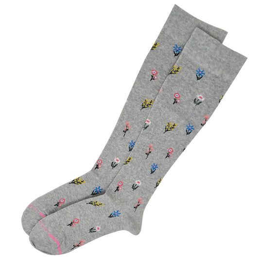 Knee High Compression Socks | Spring Flowers | Women's (1 Pair)