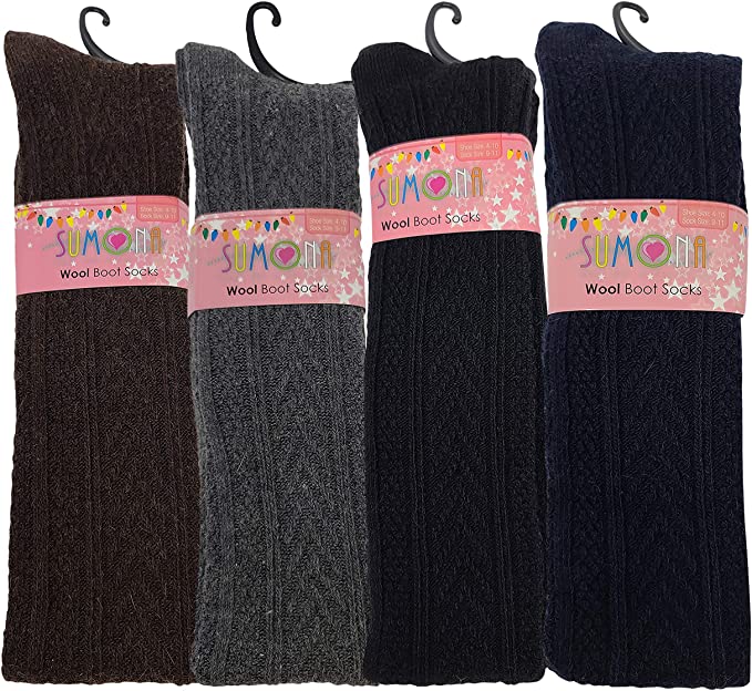 Knee Thigh High Winter Boot Socks