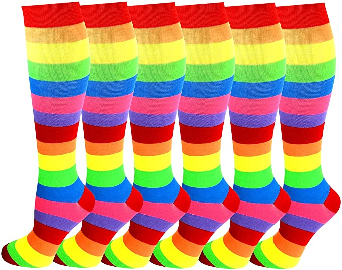 Rainbow Knee High Socks