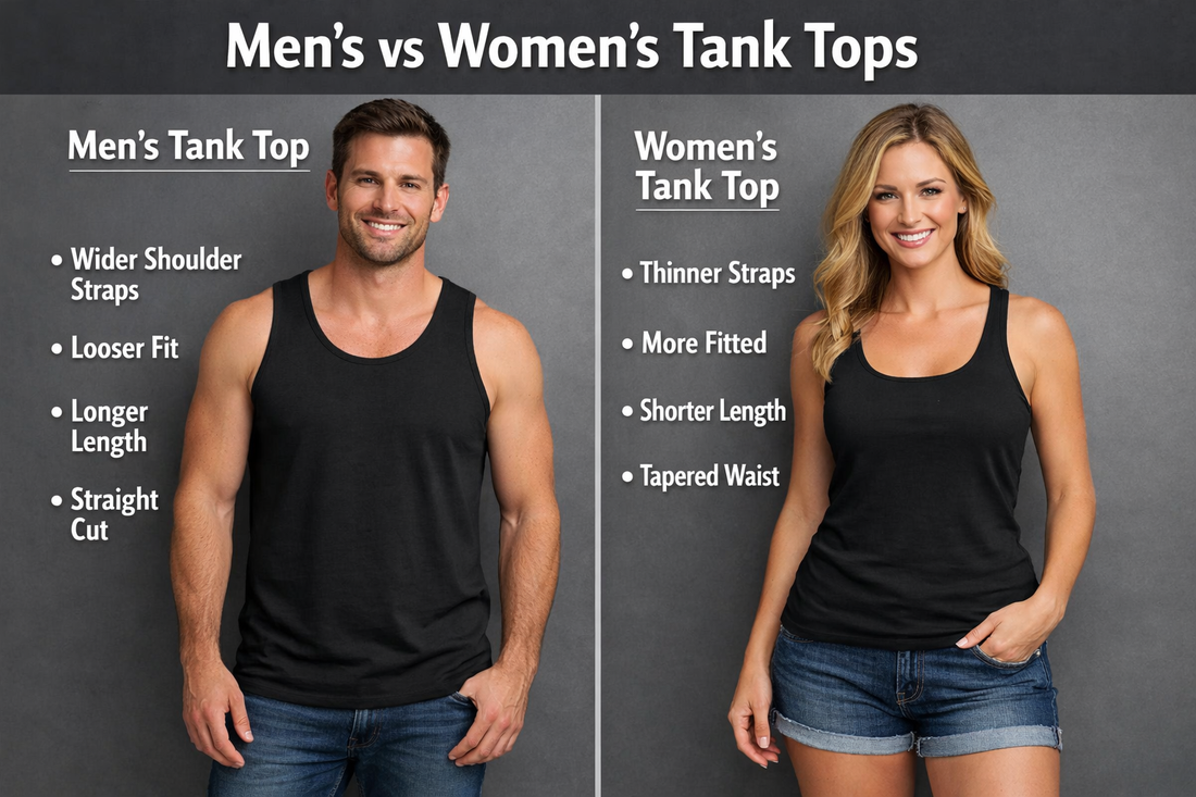 Men’s vs Women’s Tank Tops: Fit, Fabric & Style Differences Explained