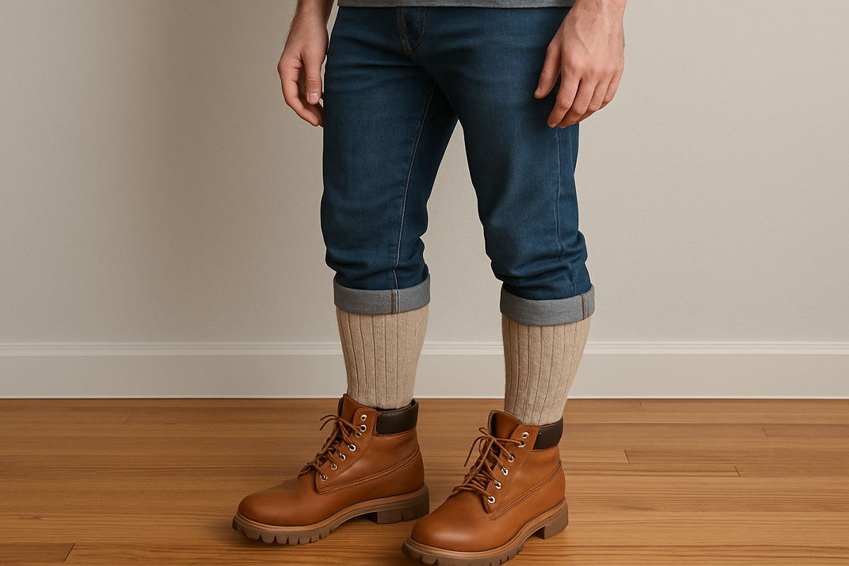 boot socks men