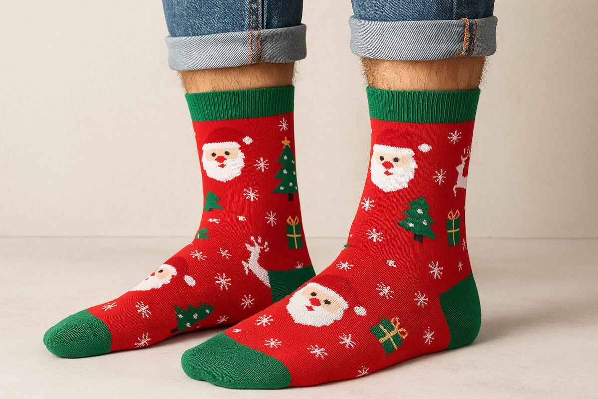 Mens Christmas Dress Socks)