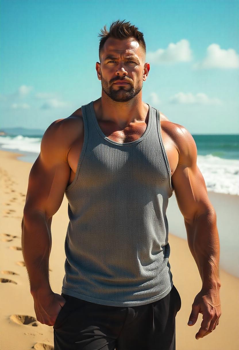 Sleeveless Cotton Ribbed Men's Tank Top (4 Pack)