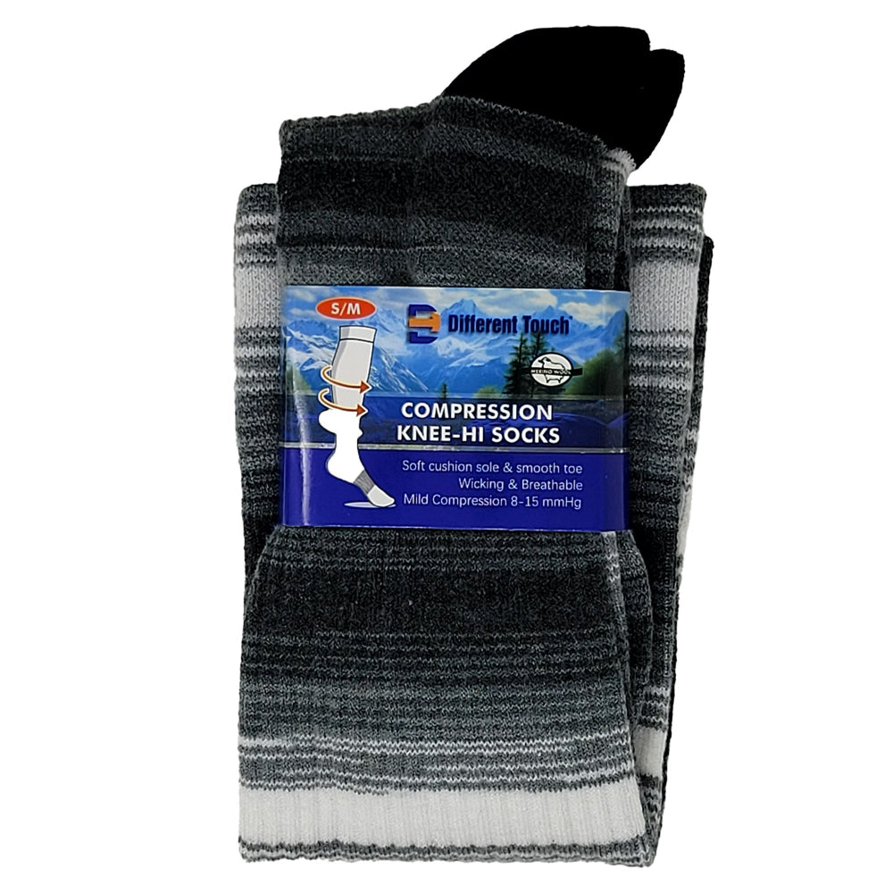 Moisture-wicking wool hiking socks – men’s compression design
