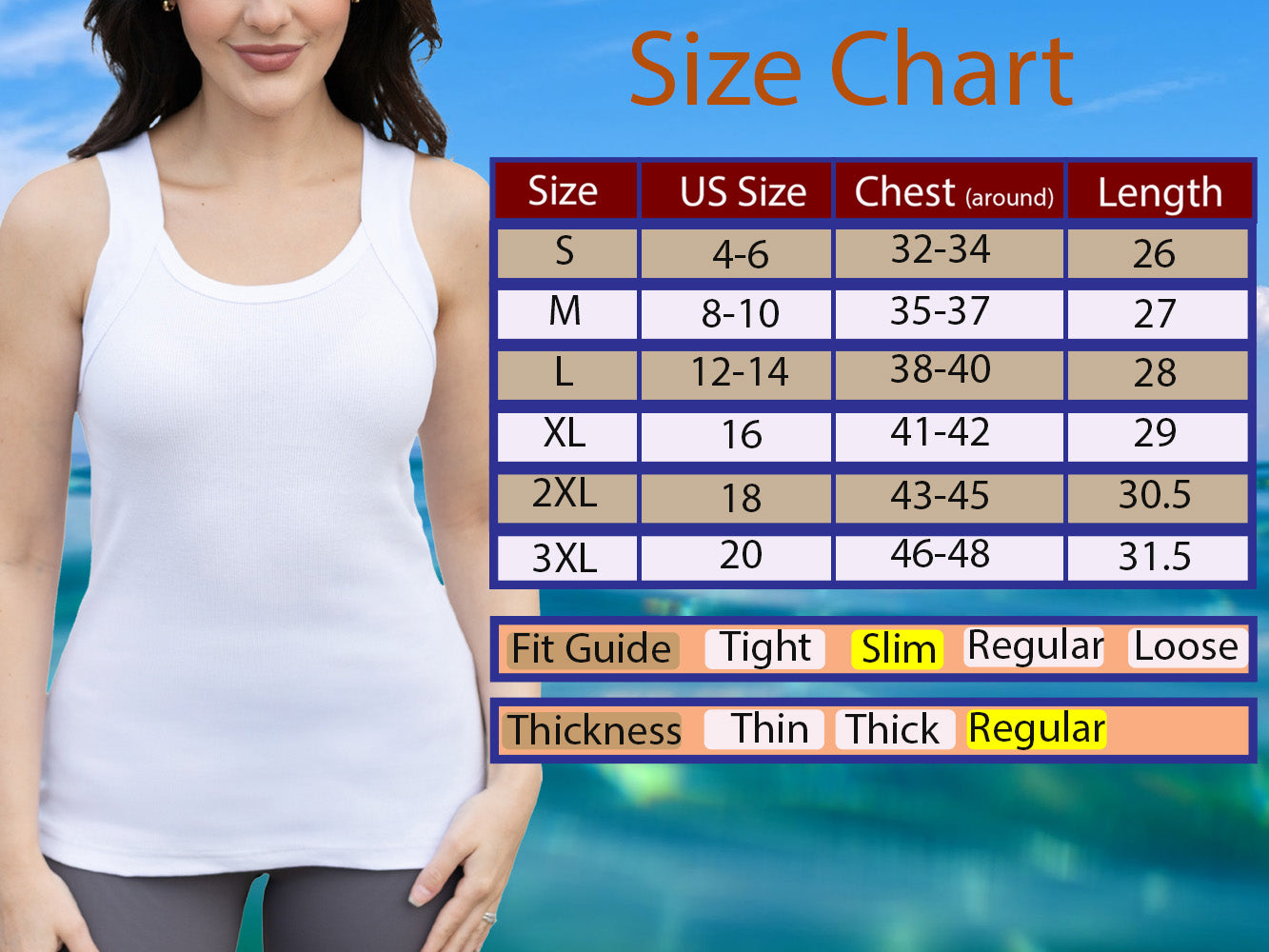 Women's Tank Tops (3 Pack) - Soft Cotton, Ribbed, Square Neck, Versatile Styles
