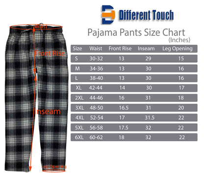 Cotton Lounge Pajama Pants for Men | Plaid S-6XL | Different Touch