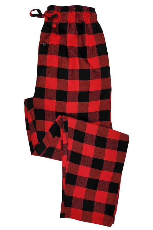 Cotton Lounge Pajama Pants for Men | Plaid S-6XL | Different Touch