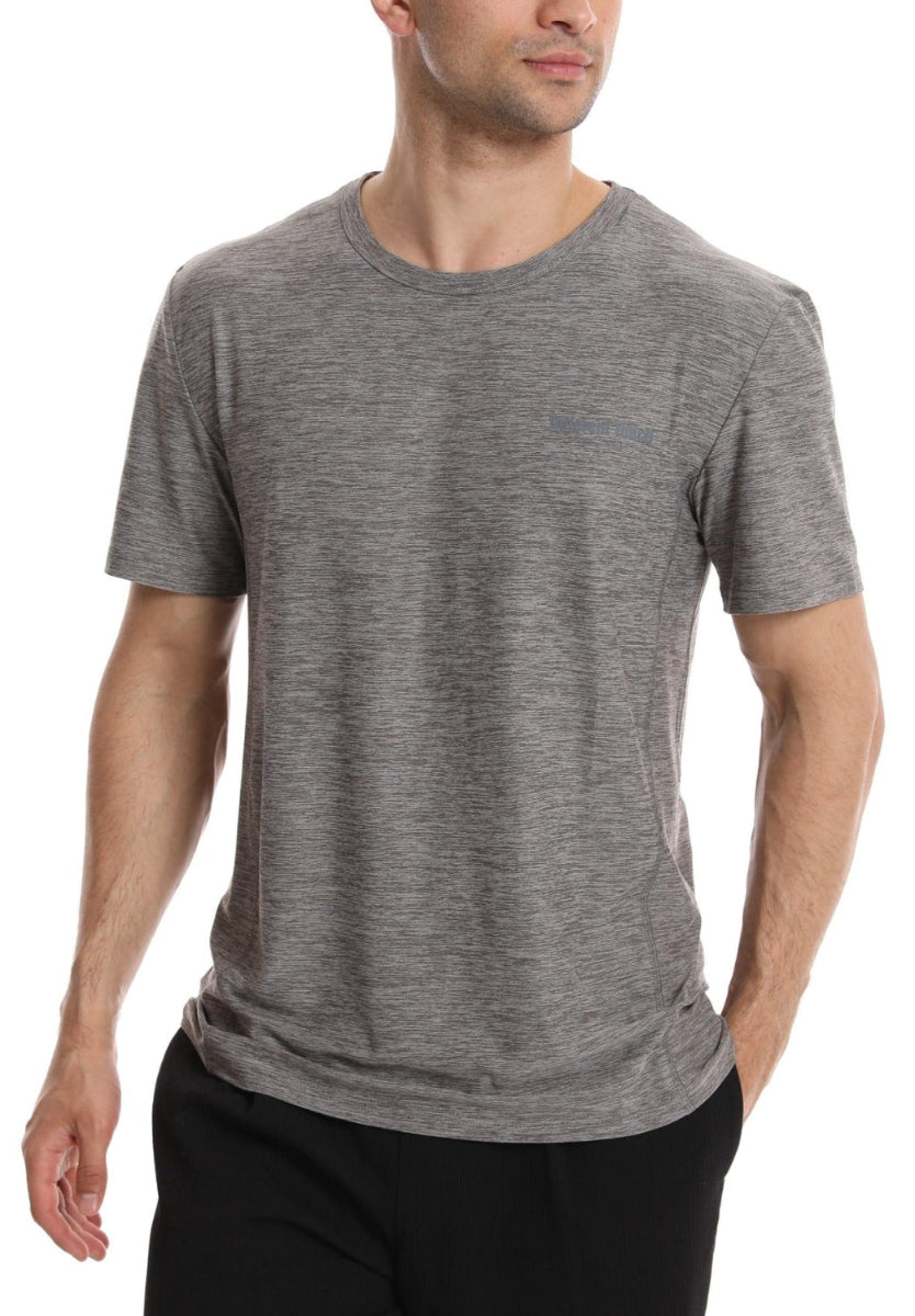 Active men’s crew neck workout t-shirt moisture-wicking