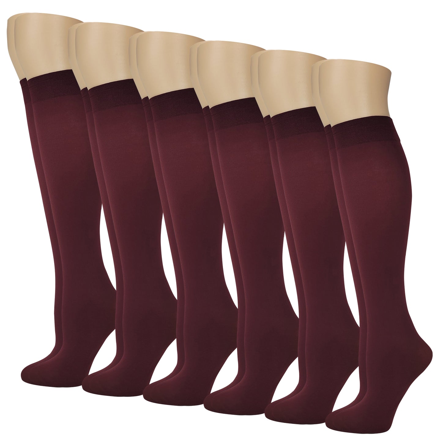 Knee-High Trouser Socks | Opaque Assorted | Sumona Womens (12 Pairs)