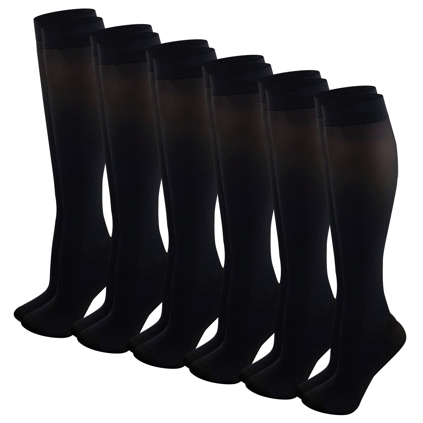 Knee-High Trouser Socks | Opaque Assorted | Sumona Womens (12 Pairs)