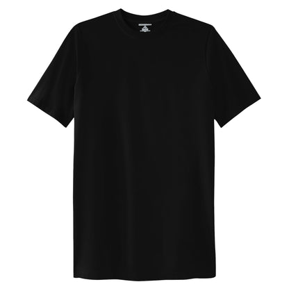 Different Touch Big & Tall cotton crew neck Black T-Shirts