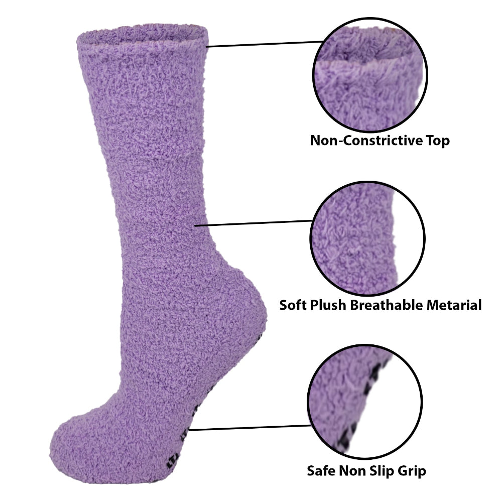 Purple sock with features highlighted on a white background