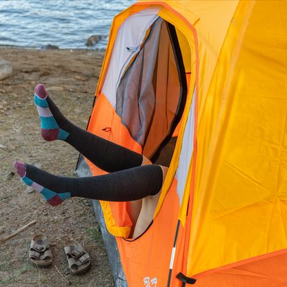 Compression Knee-High Socks for Women | Outdoor Half-Cushion | 8–15 mmHg | Dr. Motion (1 Pair)