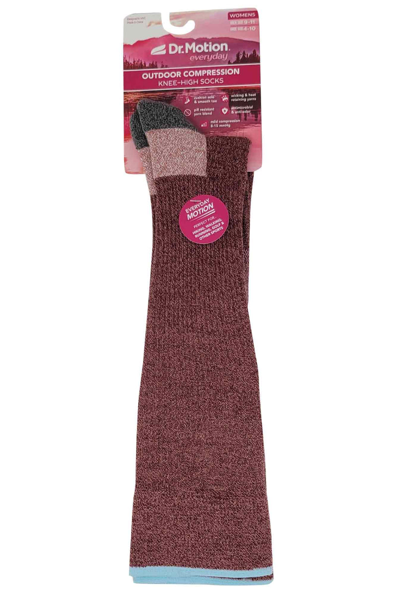 Everyday wear of women’s compression knee-high socks for work and long hours on feet.