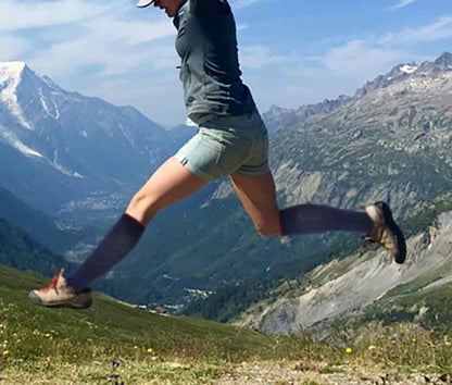 Compression Knee-High Socks for Women | Outdoor Half-Cushion | 8–15 mmHg | Dr. Motion (1 Pair)