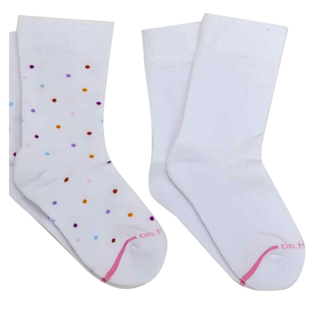 Crew Diabetic Socks for Women | Multidots Half-Cushion | Dr. Motion 