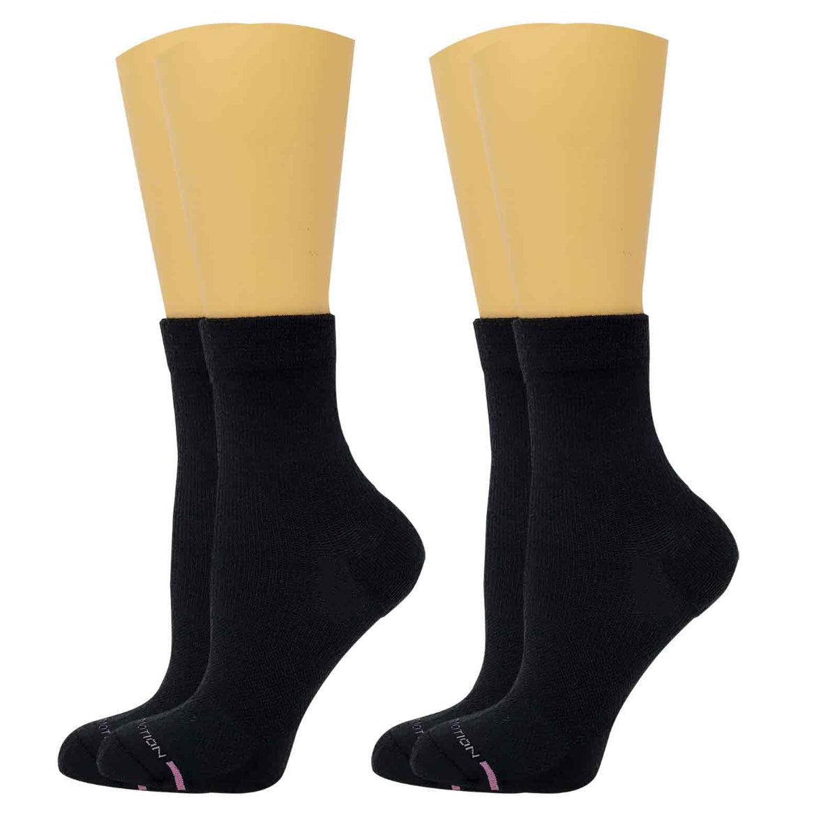 dr. motion ankle black compression socks