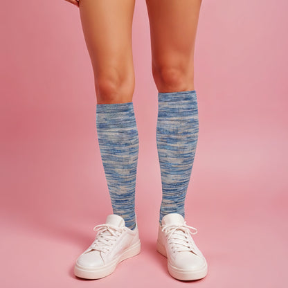 Compression Knee-High Socks for Women | Outdoor Half-Cushion | 8–15 mmHg | Dr. Motion (1 Pair)