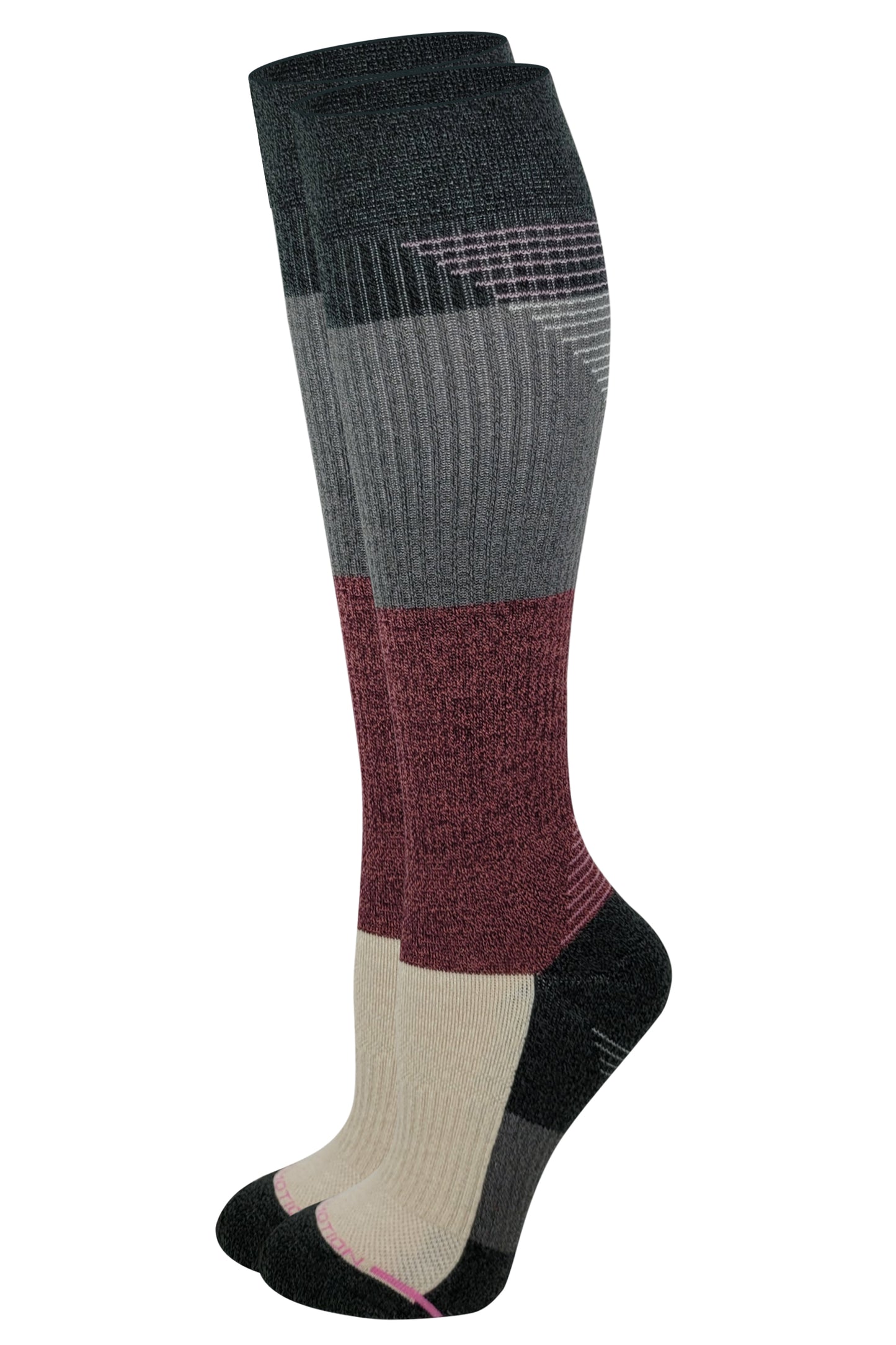 Compression Knee-High Socks for Women | Outdoor Half-Cushion | 8–15 mmHg | Dr. Motion (1 Pair)