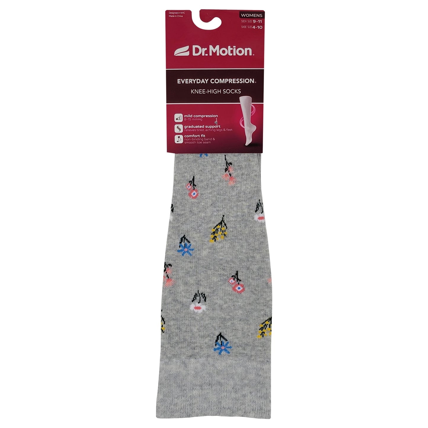 Knee High Compression Socks | Spring Flowers | Women's (1 Pair)