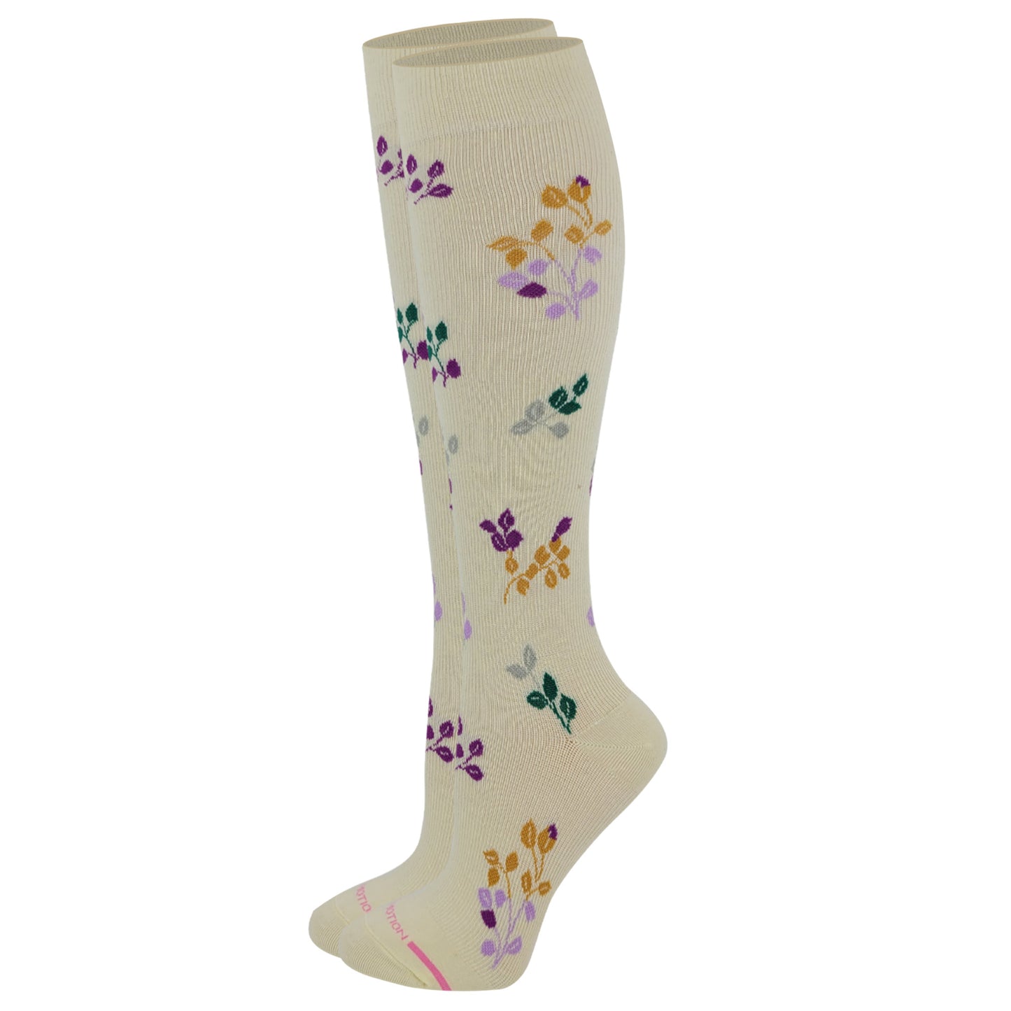 Moderate Everyday Compression Knee-High Socks| Floating Leaves| Women's (1 Pair)