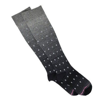 Moderate 15-20 mmHG Compression Knee-High Socks| Polka Dots| Women's