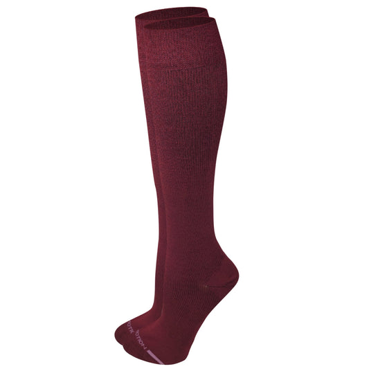 Women wearing bamboo knee-high compression socks 8–15 mmHg