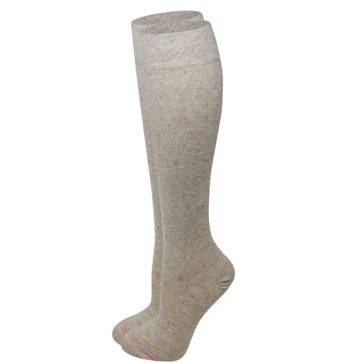 Close-up of WickWell moisture-wicking fabric in women’s compression knee-high socks