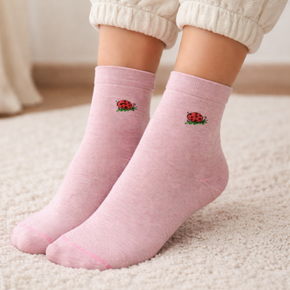 Mid-Crew Compression Socks | Assorted Black Half-Cushion | Dr Motion ( 6 Pairs )