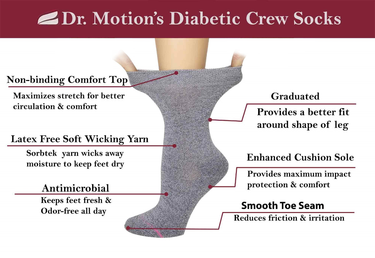 Everyday diabetic socks worn at home for relaxed fit and reduced foot pressure
