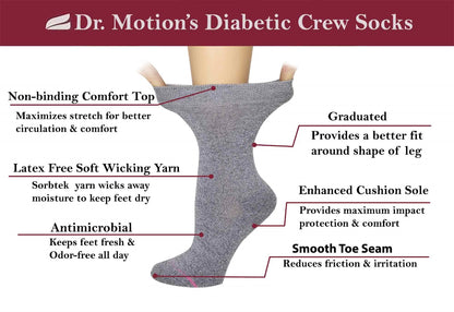 Everyday diabetic socks worn at home for relaxed fit and reduced foot pressure