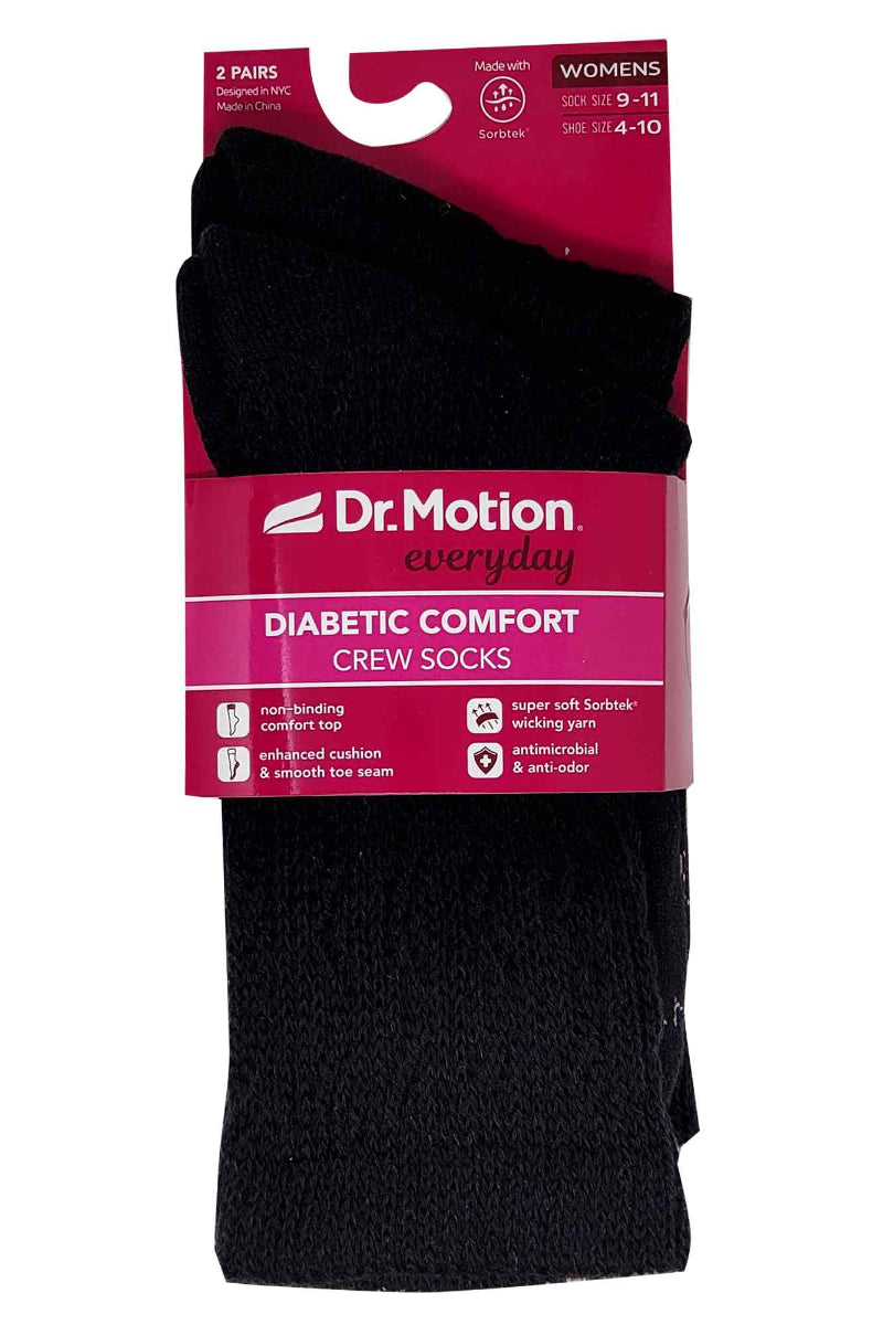 Non-binding Lycra cuff on women’s diabetic socks for improved circulation
