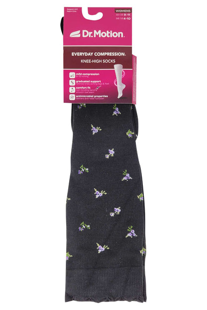 Knee High Compression Socks | Liberty Flower Microfiber | Women's (1 Pair)