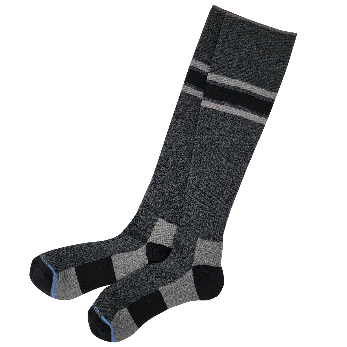 Heat-retaining and moisture-wicking yarn blend of Dr. Motion compression socks