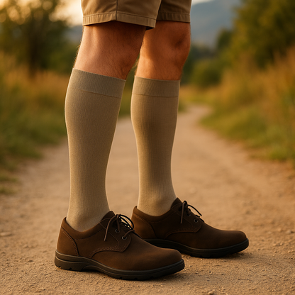 Compression Knee High Socks | Solid Colors | Men's (1 Pair)