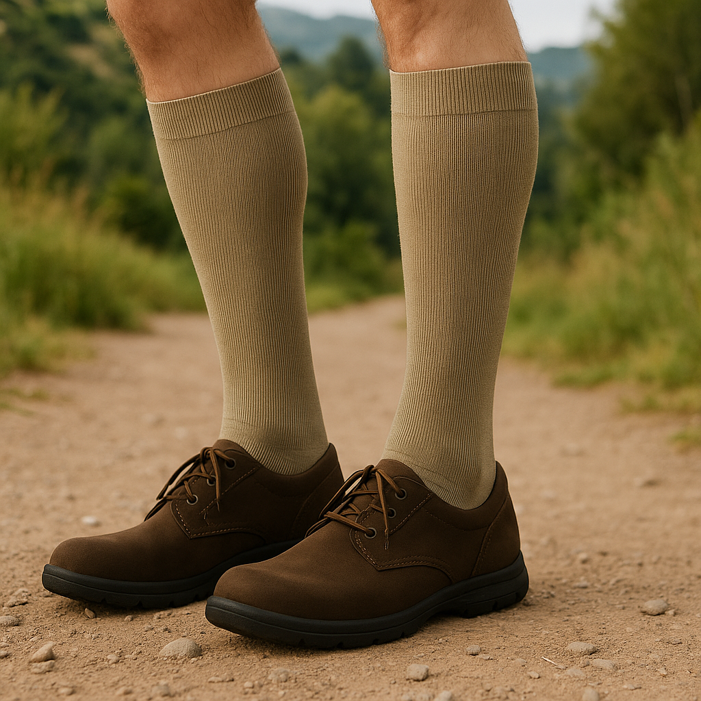 Compression Knee High Socks | Solid Colors | Men's (1 Pair)