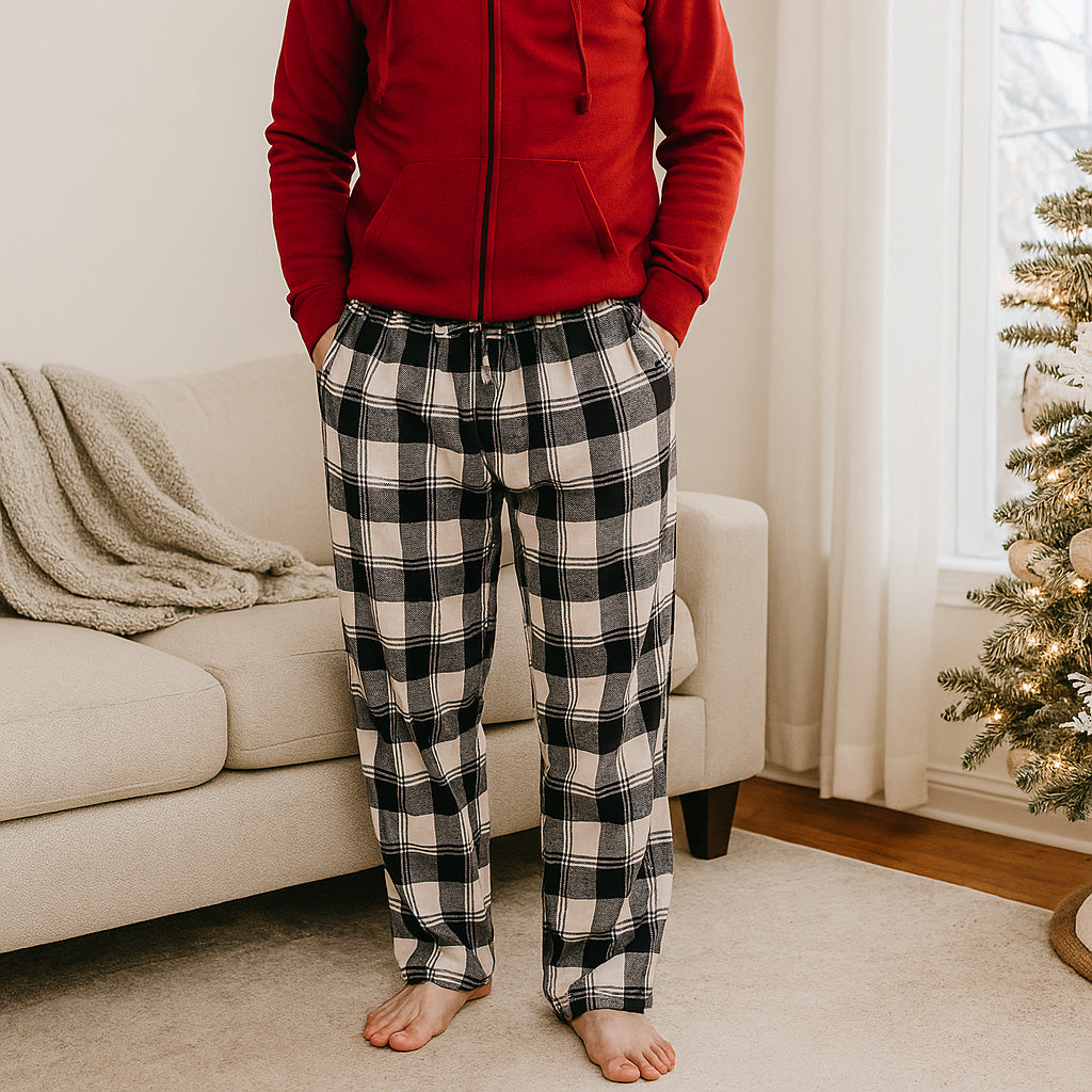 Comfortable winter sleepwear for men – Different Touch microfleece pajama pants