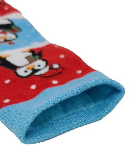 Knee High Socks | Christmas Novelty Design | Womens (6 Pairs)