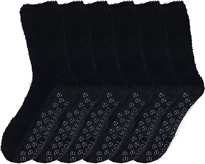 DIFFERENT TOUCH non-slip socks with skid-resistant grip soles