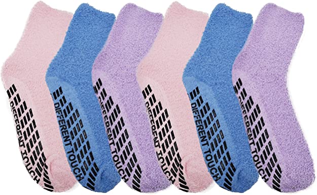 Cozy unisex slipper socks designed for safe indoor walking