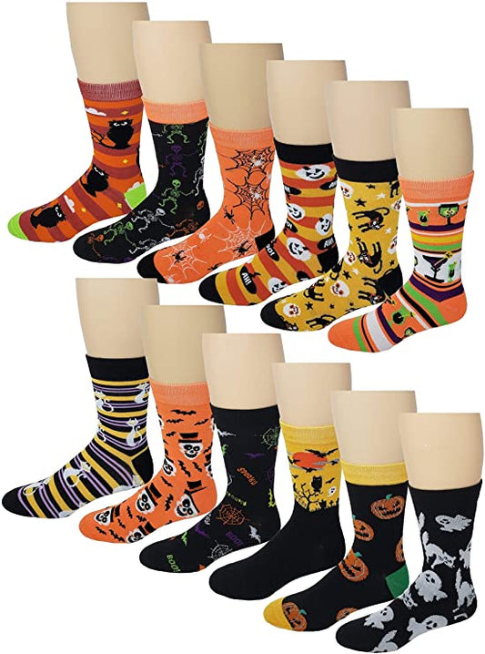 Man wearing Halloween dress socks with business casual attire