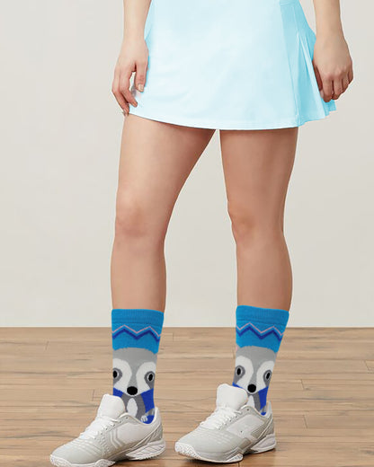 Crew Acrylic Socks | Novelty Assorted Design | Davco Women's (3 Pairs)