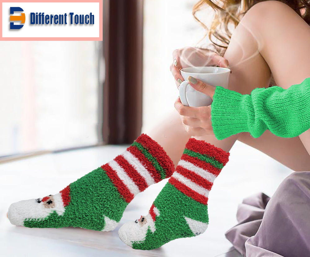 Different Touch Christmas non-slip socks – super soft and warm winter gift
